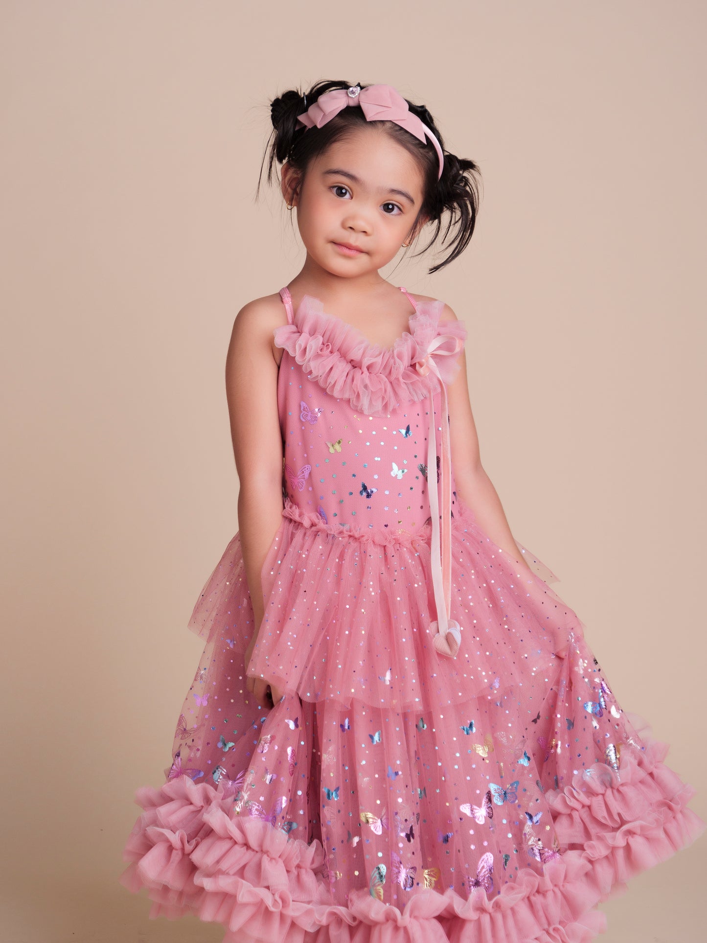 Butterfly Dress in Rose