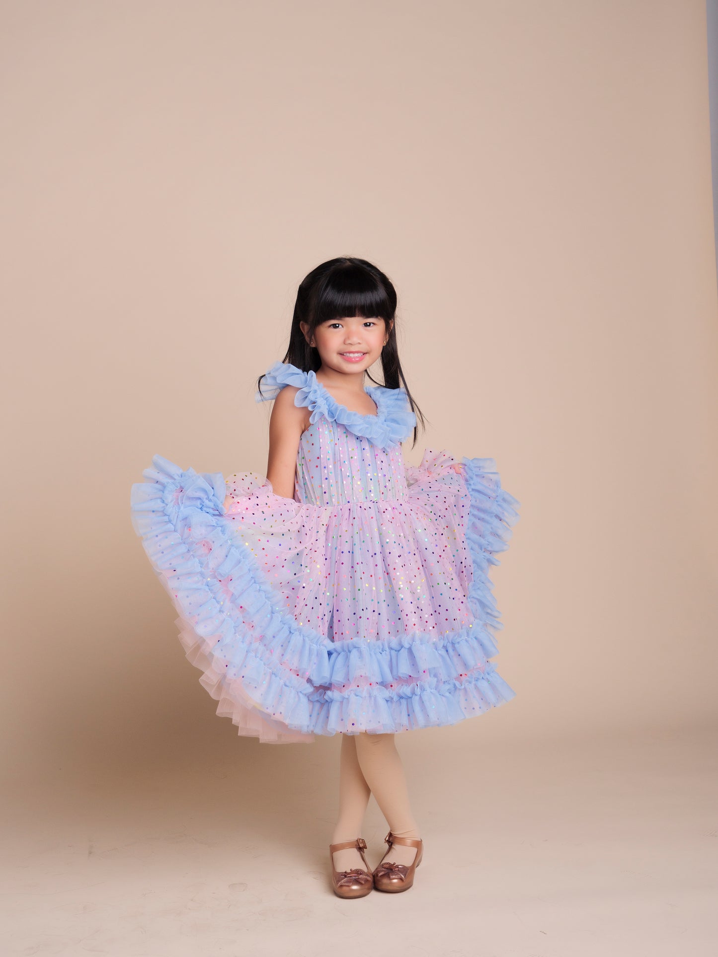 Confetti dress in Baby Blue