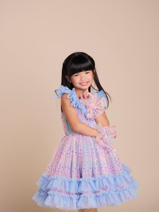 Confetti dress in Baby Blue