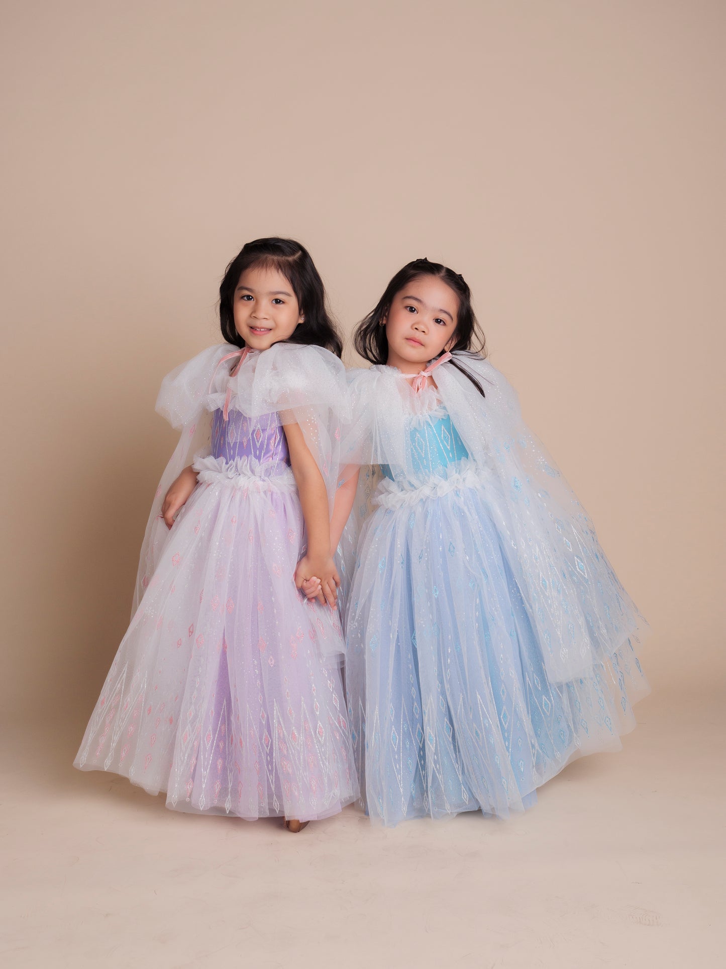 Frozen Snow Queen Dress and Cape (Icy Blue)