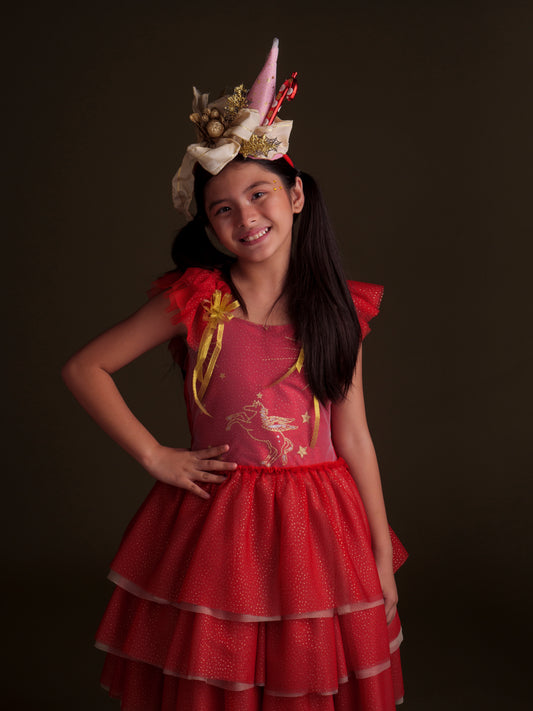 Lola Dress in Crimson - Pre order