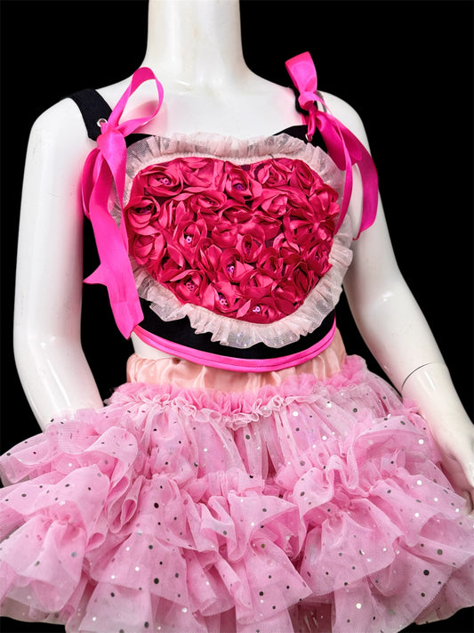 Heart Corset Top - Red