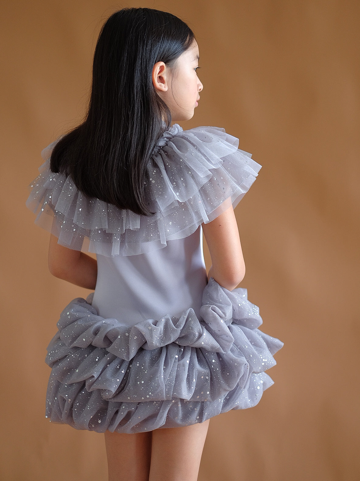 Bubble dress and Capelet Set