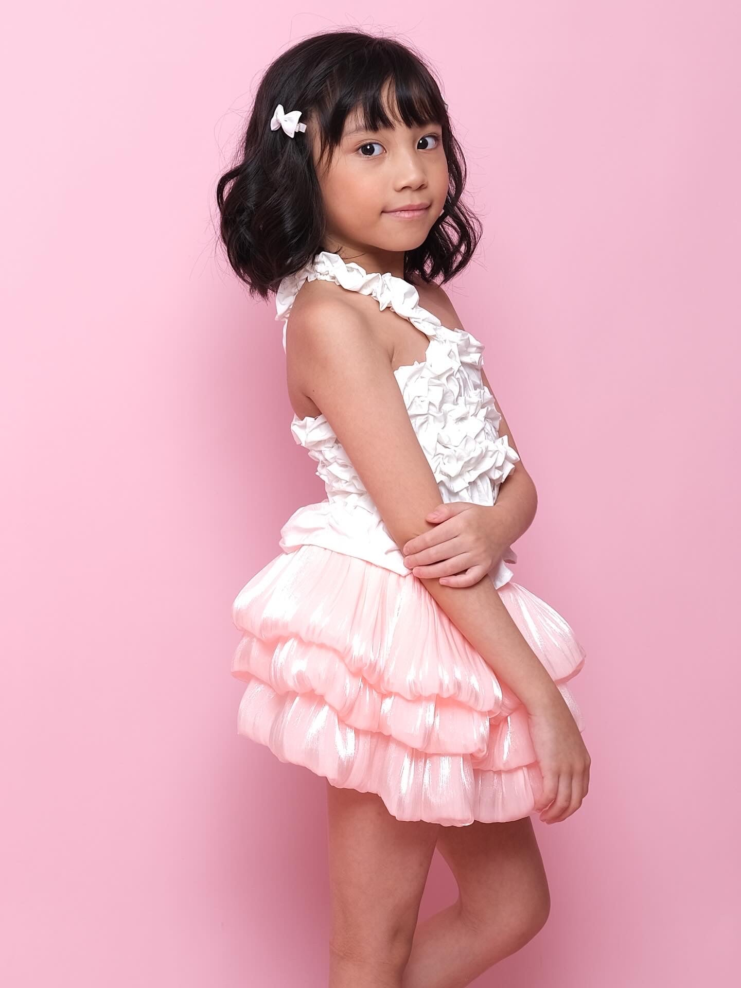 Wiggle skirt set in Pink