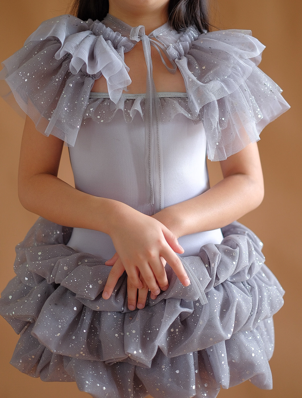 Bubble dress and Capelet Set