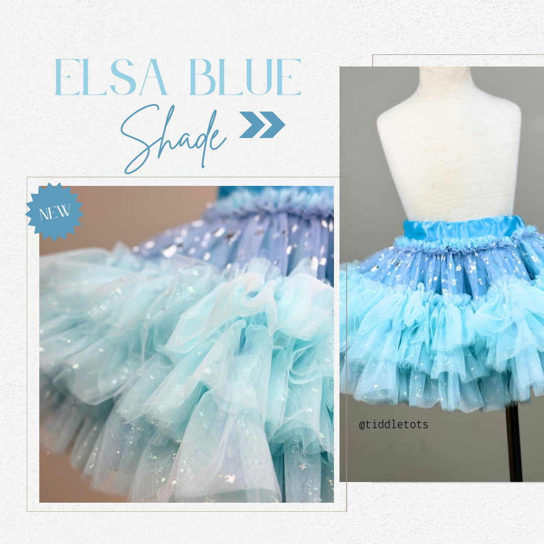 Signature Tutu Skirt in Elsa blue