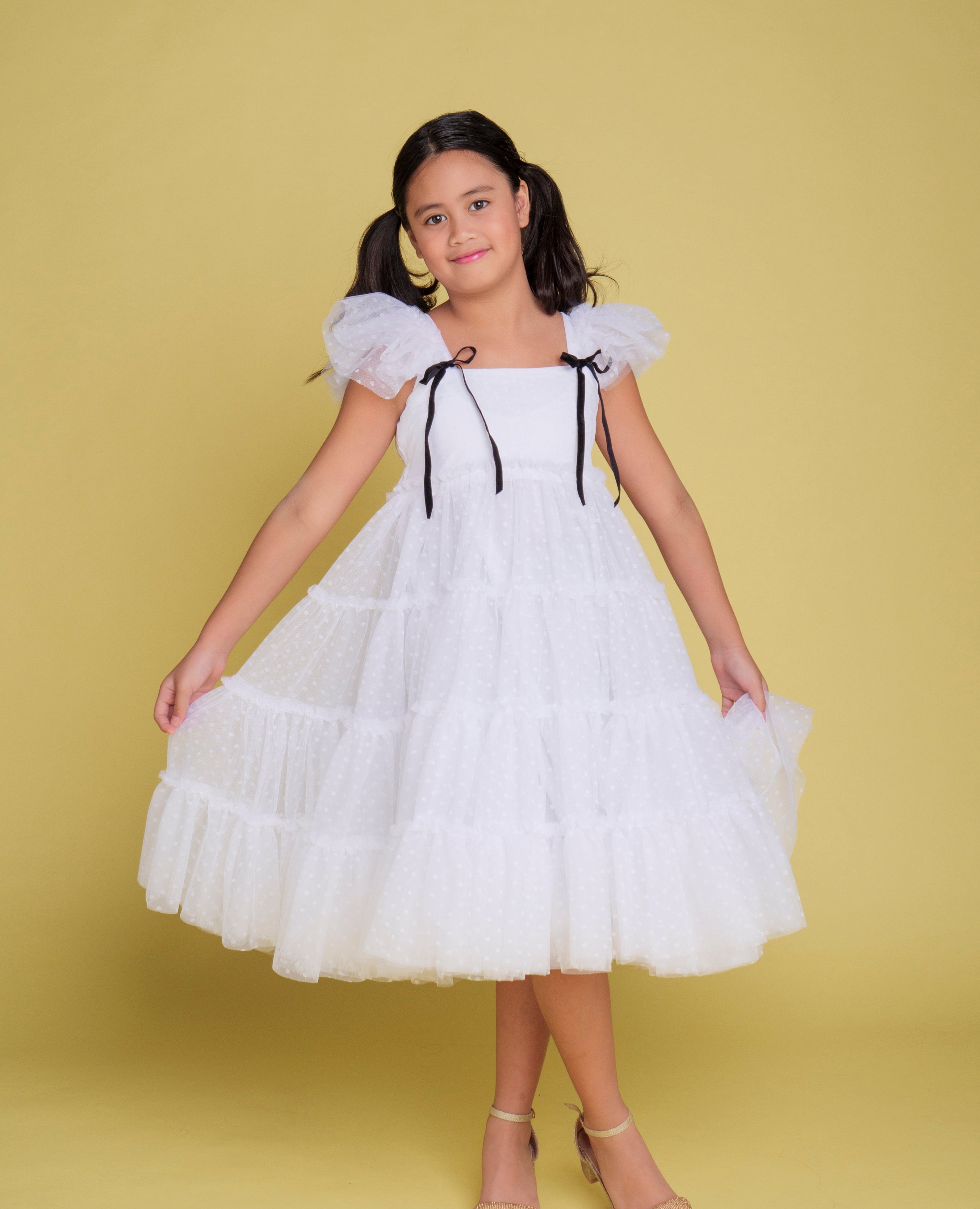 Ellie Dress in Ivory - On hand