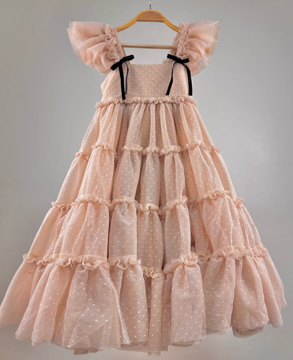 Ellie Dress in Nude - On Hand