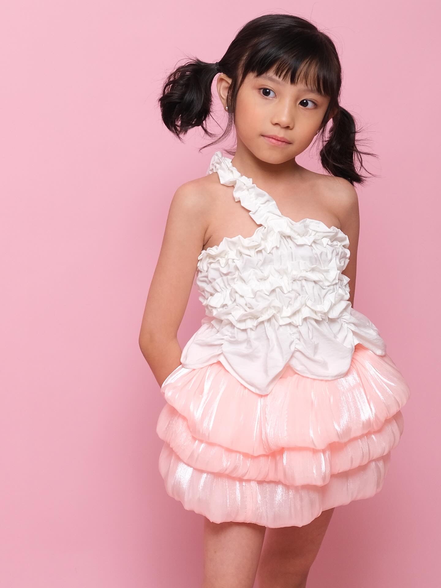 Wiggle skirt set in Pink