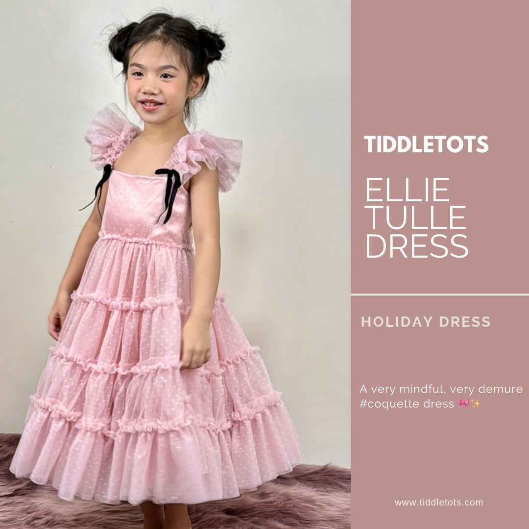 Ellie tulle dress in Blush Pink - On hand