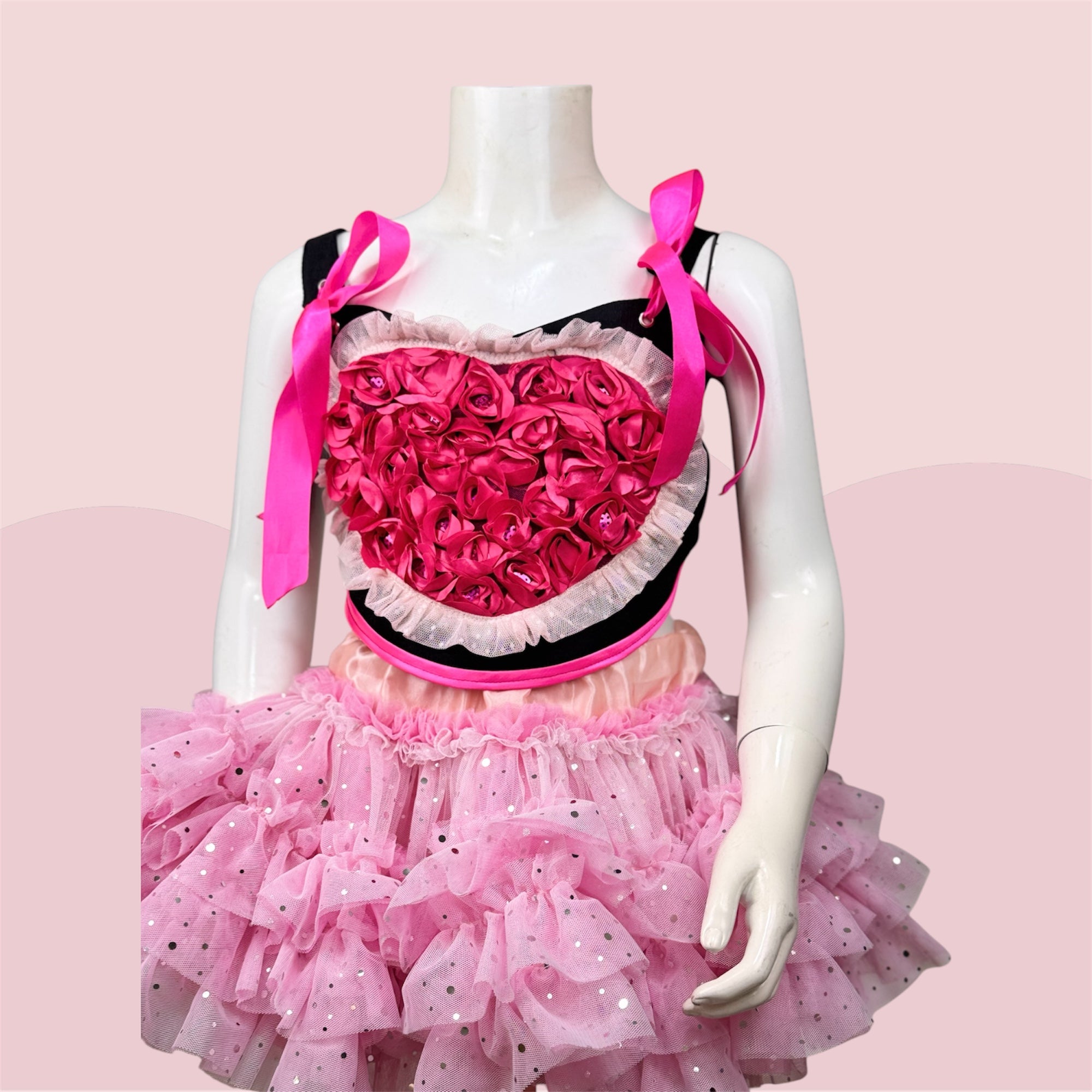 Heart Corset Top - Red