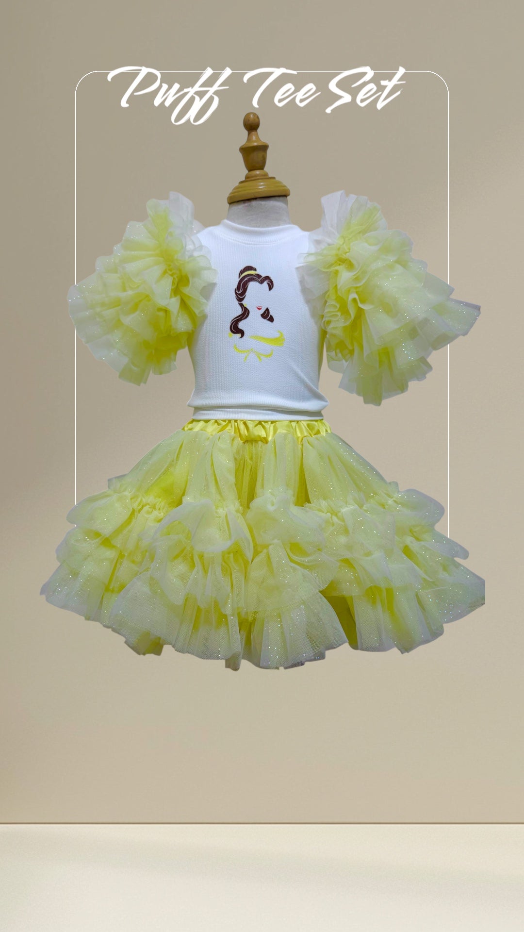 Belle  Puff Tee and Tutu set