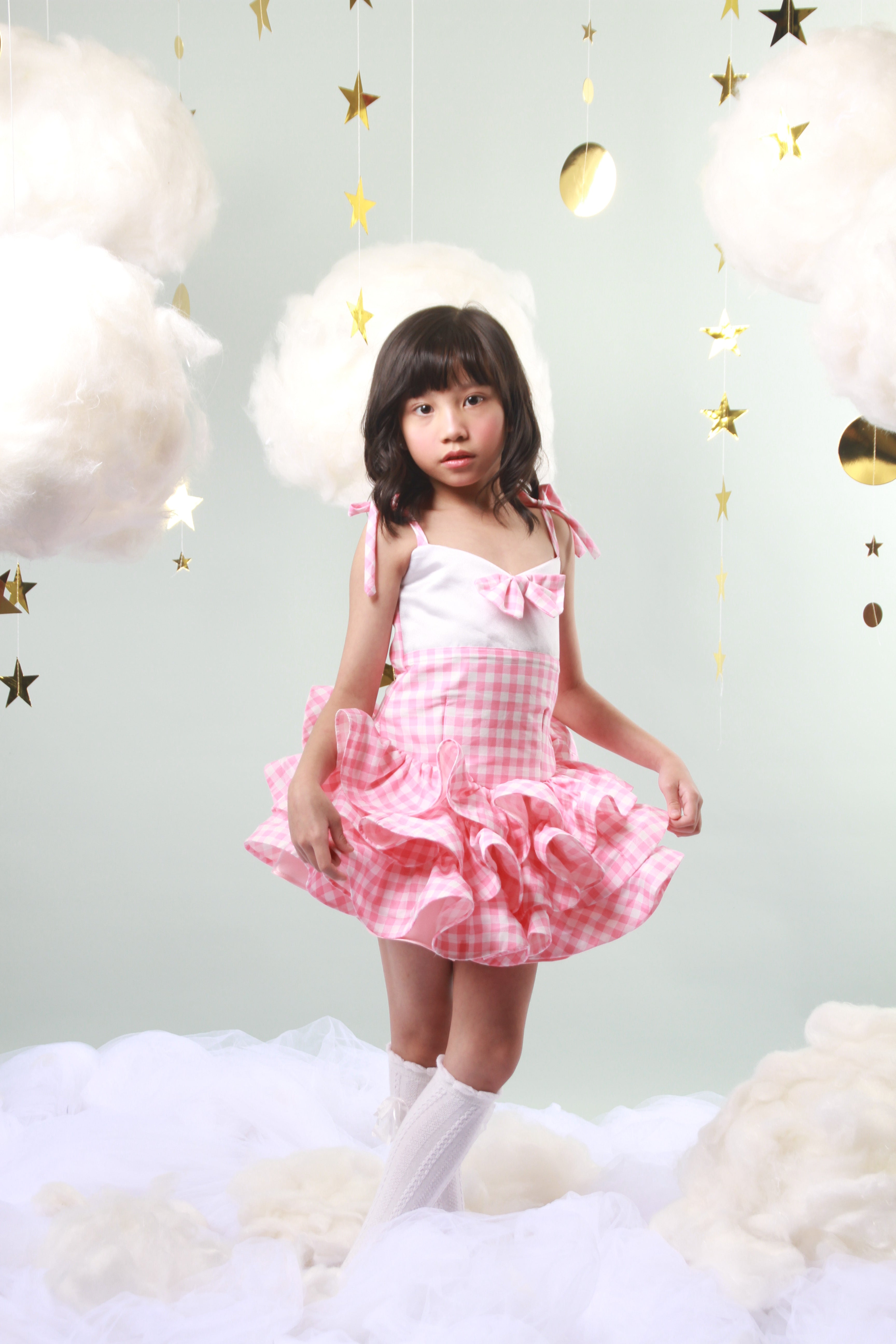 Barbie Pink Checkered Dress